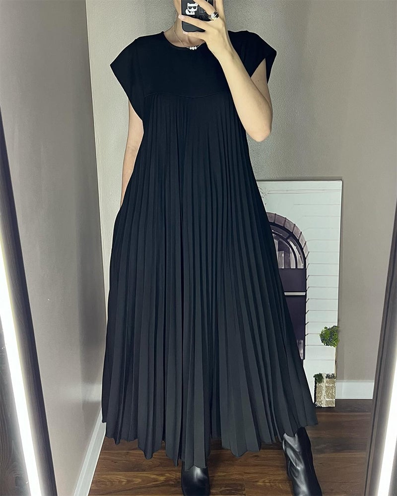 MARAIS | Robe Plissée Sans Manches
