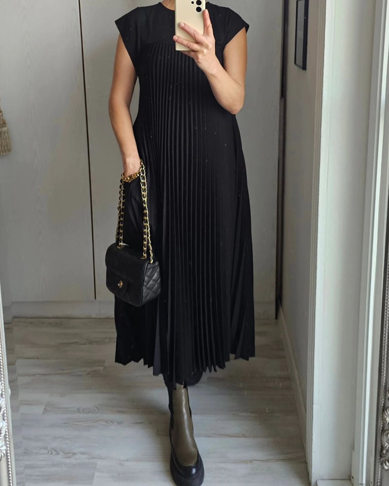 MARAIS | Robe Plissée Sans Manches