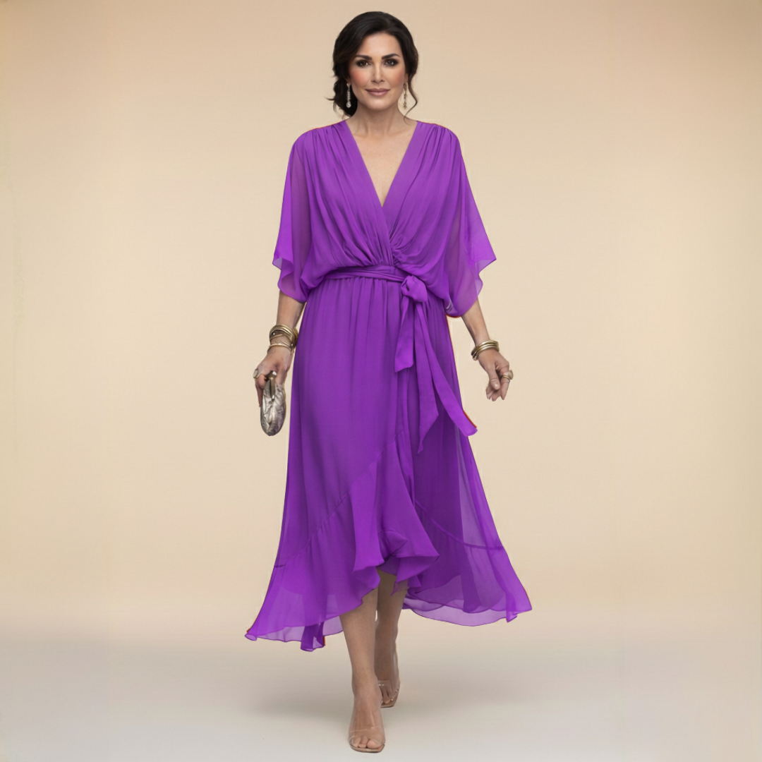 MARAIS | Robe en chiffon à décolleté V