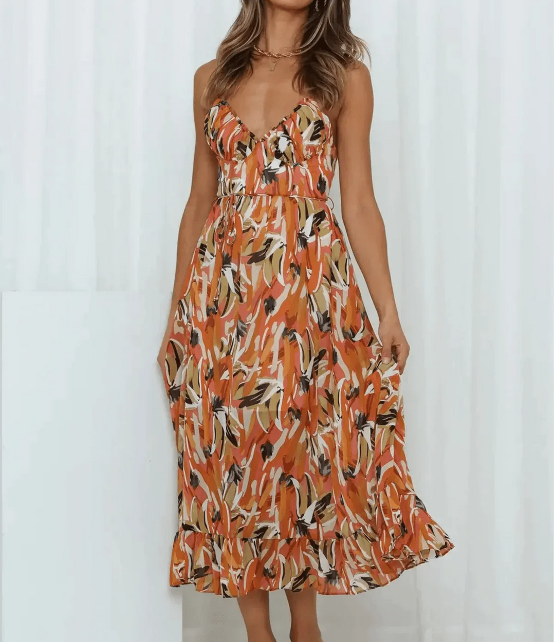 MARAIS | Robe Midi Éclat Coloré