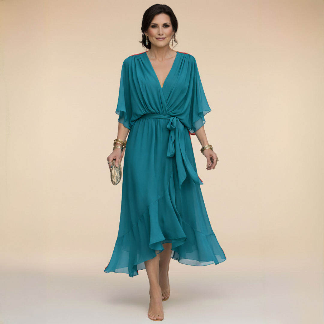 MARAIS | Robe en chiffon à décolleté V