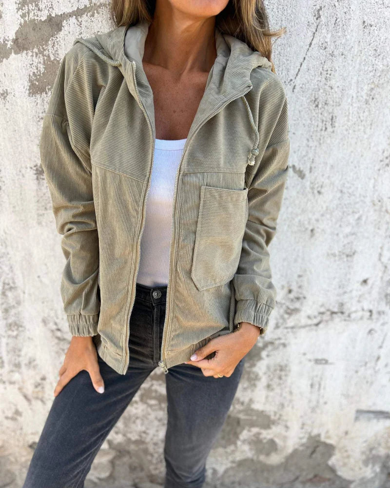 MARAIS | Veste décontractée en velours côtelé pour femme