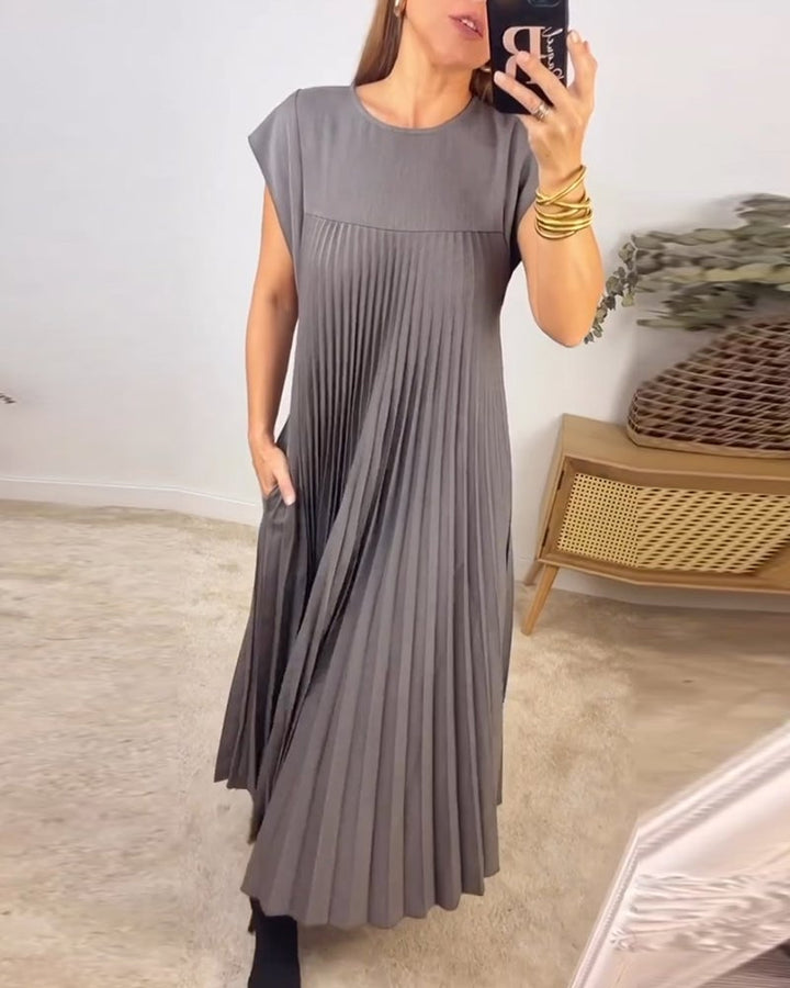 MARAIS | Robe Plissée Sans Manches