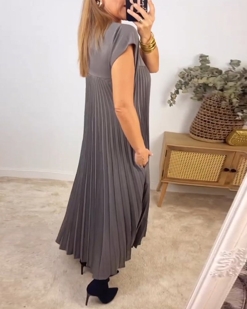 MARAIS | Robe Plissée Sans Manches