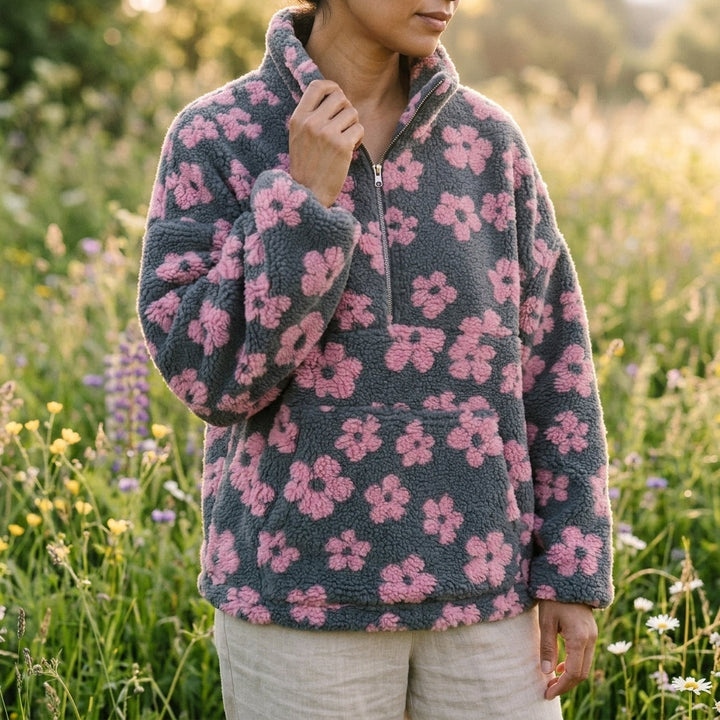 MARAIS  | Pull Polaire Fleuri Amélie