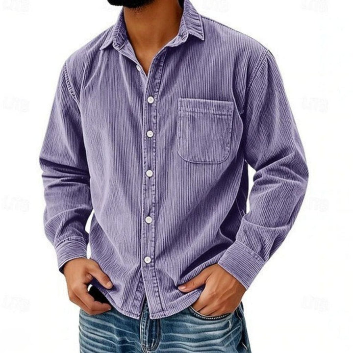 MARAIS | CHEMISE BOUTONNÉE EN VELOURS CÔTELÉ POUR HOMME