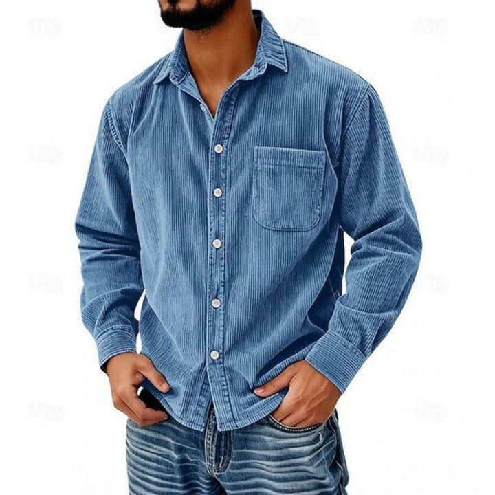 MARAIS | CHEMISE BOUTONNÉE EN VELOURS CÔTELÉ POUR HOMME