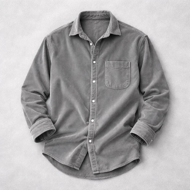 MARAIS | CHEMISE CLASSIQUE EN VELOURS CÔTELÉ POUR HOMMES