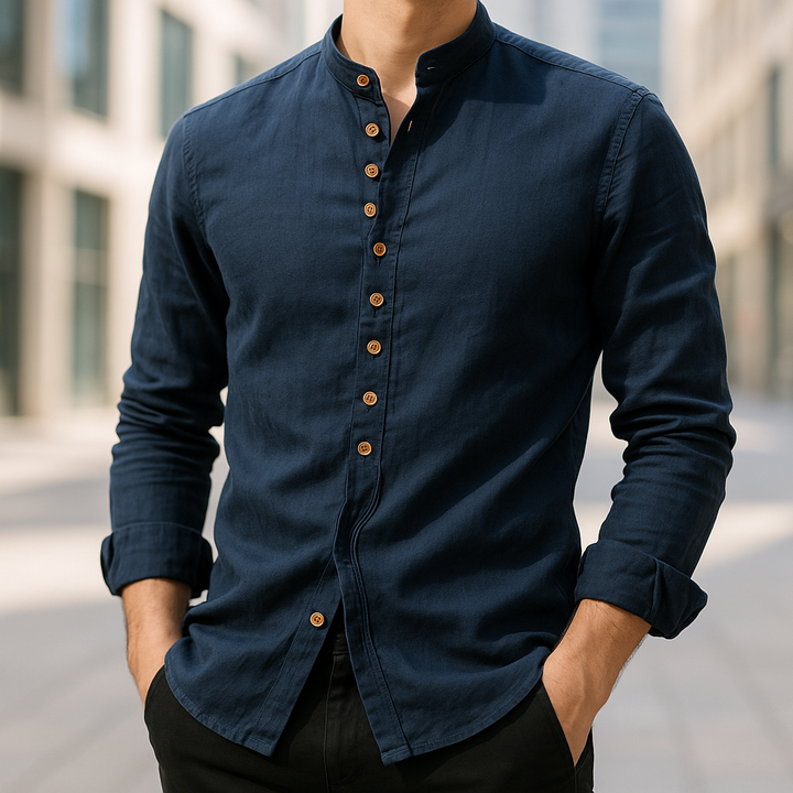 MARAIS | CHEMISE EN LIN ET COTON POUR HOMME