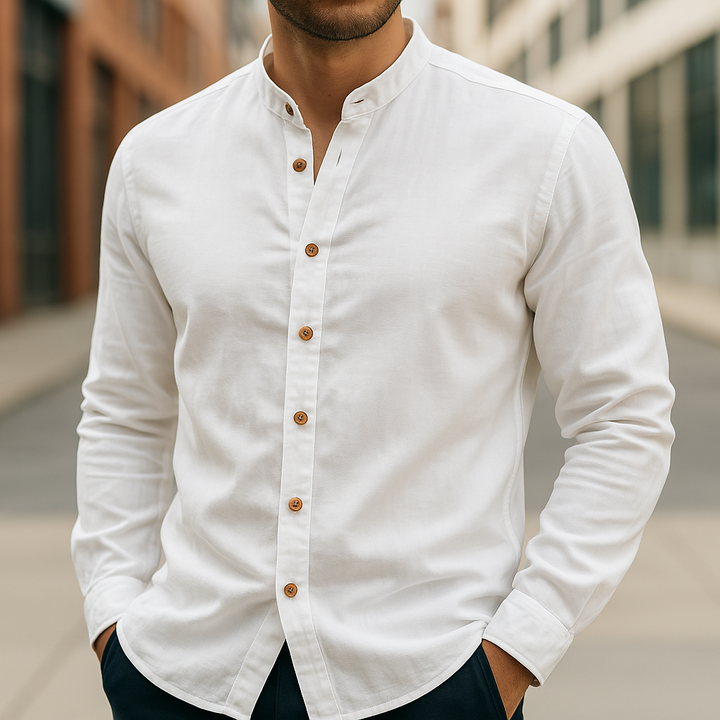 MARAIS | CHEMISE EN LIN ET COTON POUR HOMME