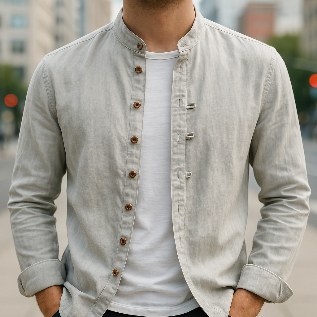 MARAIS | CHEMISE EN LIN ET COTON POUR HOMME