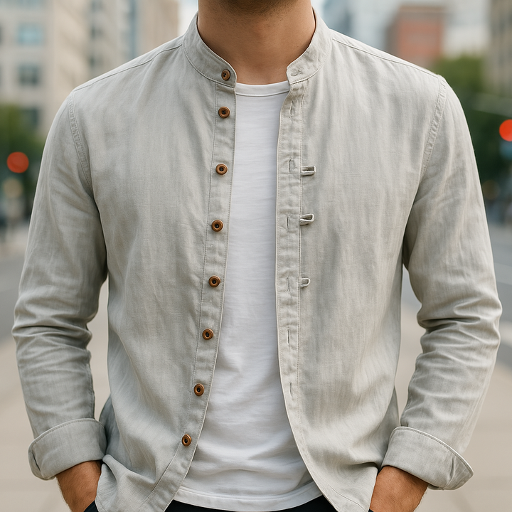 MARAIS | CHEMISE EN LIN ET COTON POUR HOMME