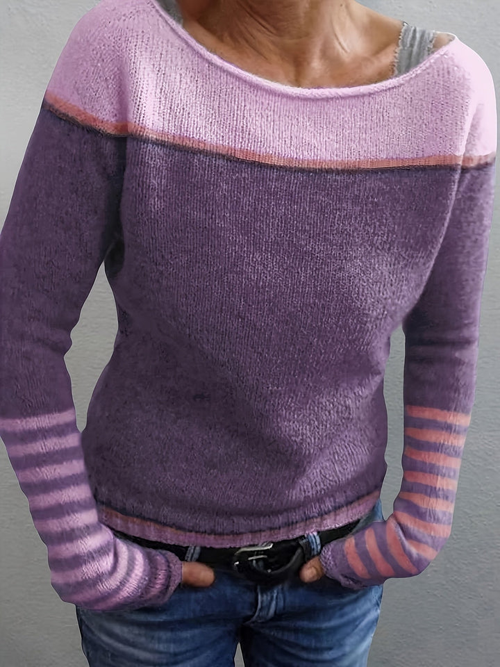 MARAIS | Pull Col Bateau Rayé Aveline