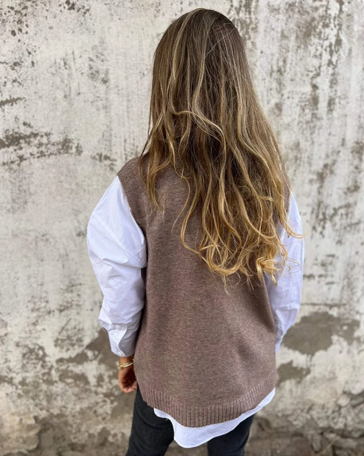 Joséphine | Pull sans manches en maille confortable
