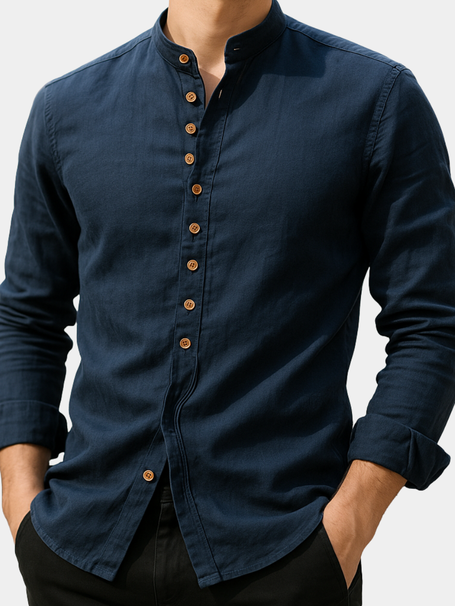 MARAIS | CHEMISE EN LIN ET COTON POUR HOMME