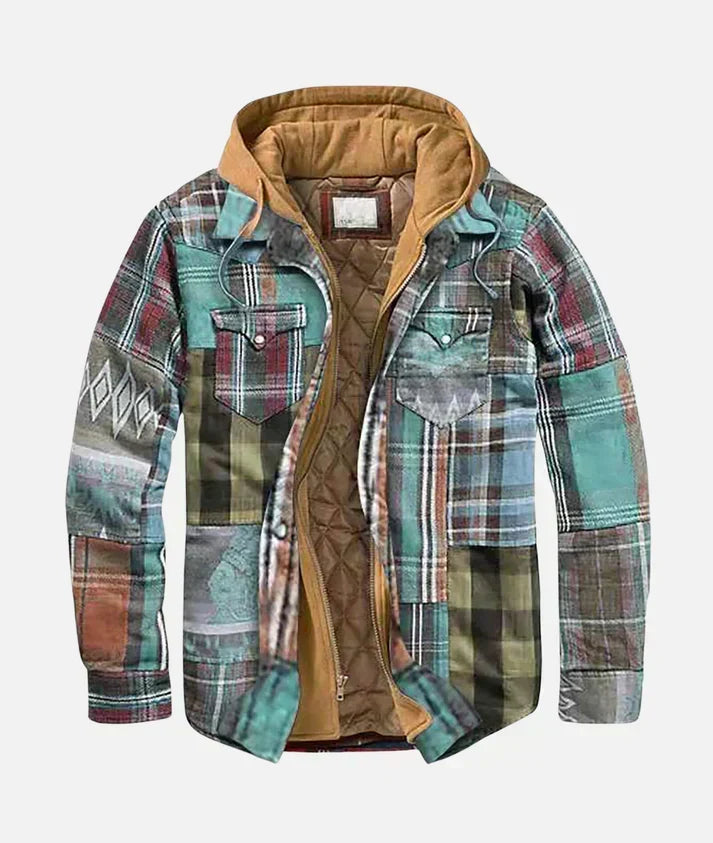 Roger | Veste patchwork à carreaux