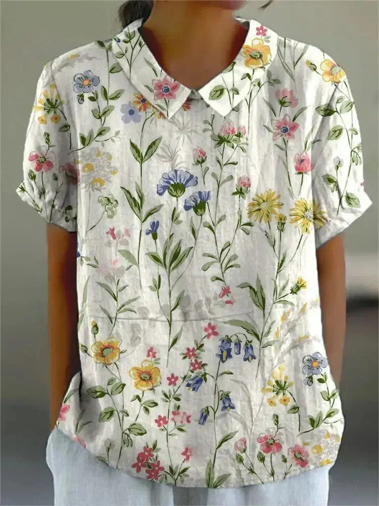 MARAIS | Blouse Fleurie Élégante