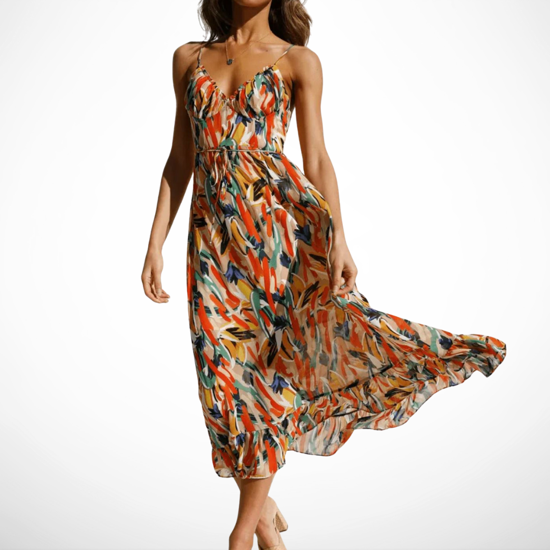 MARAIS | Robe Midi Éclat Coloré