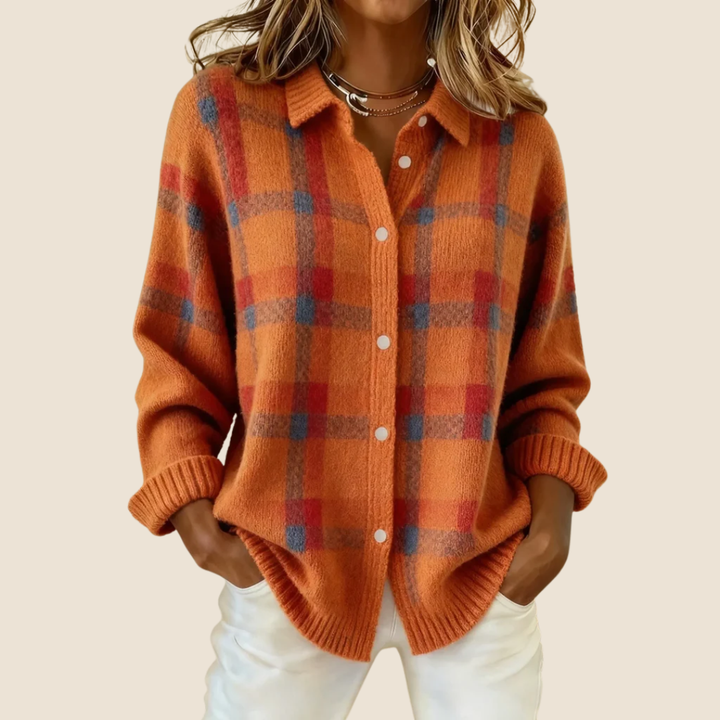 MARAIS  | Veste-Chemise en Maille à Carreaux Florence