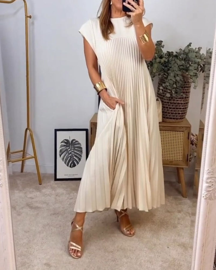 MARAIS | Robe Plissée Sans Manches