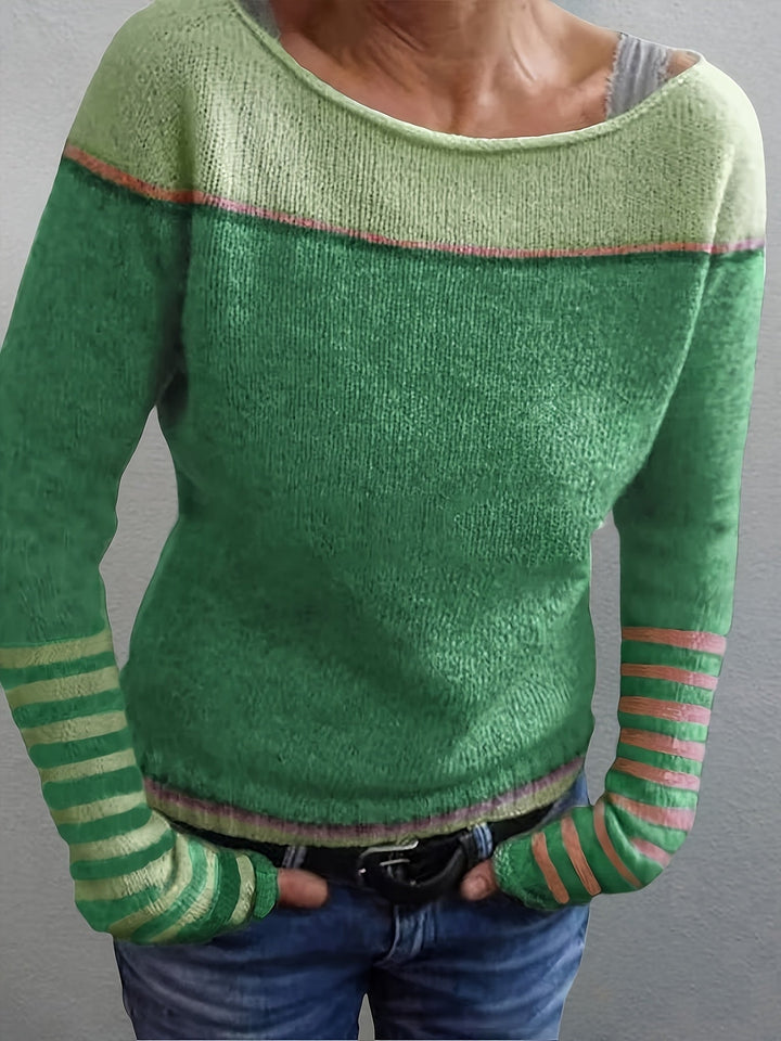 MARAIS | Pull Col Bateau Rayé Aveline