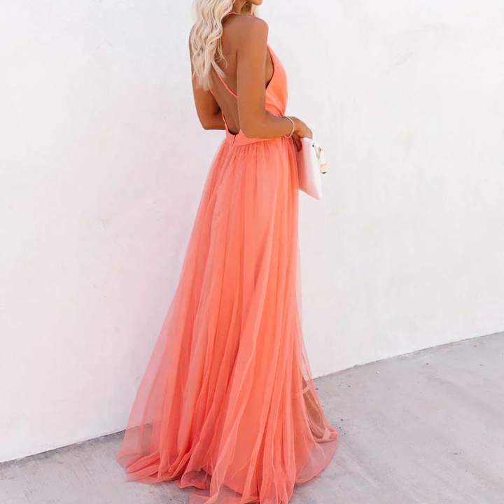 MARAIS | Robe Maxi Lumière Corail