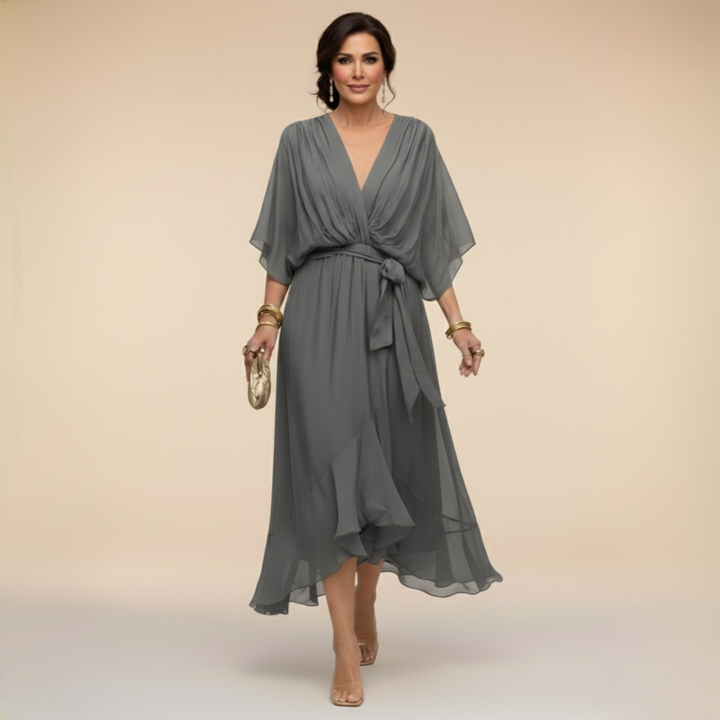 MARAIS | Robe en chiffon à décolleté V