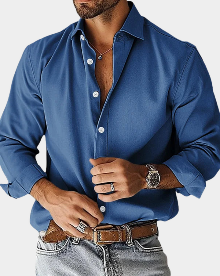 MARAIS | CHEMISE BOUTONNÉE ÉTIREMENT COUPE SLIM POUR HOMME