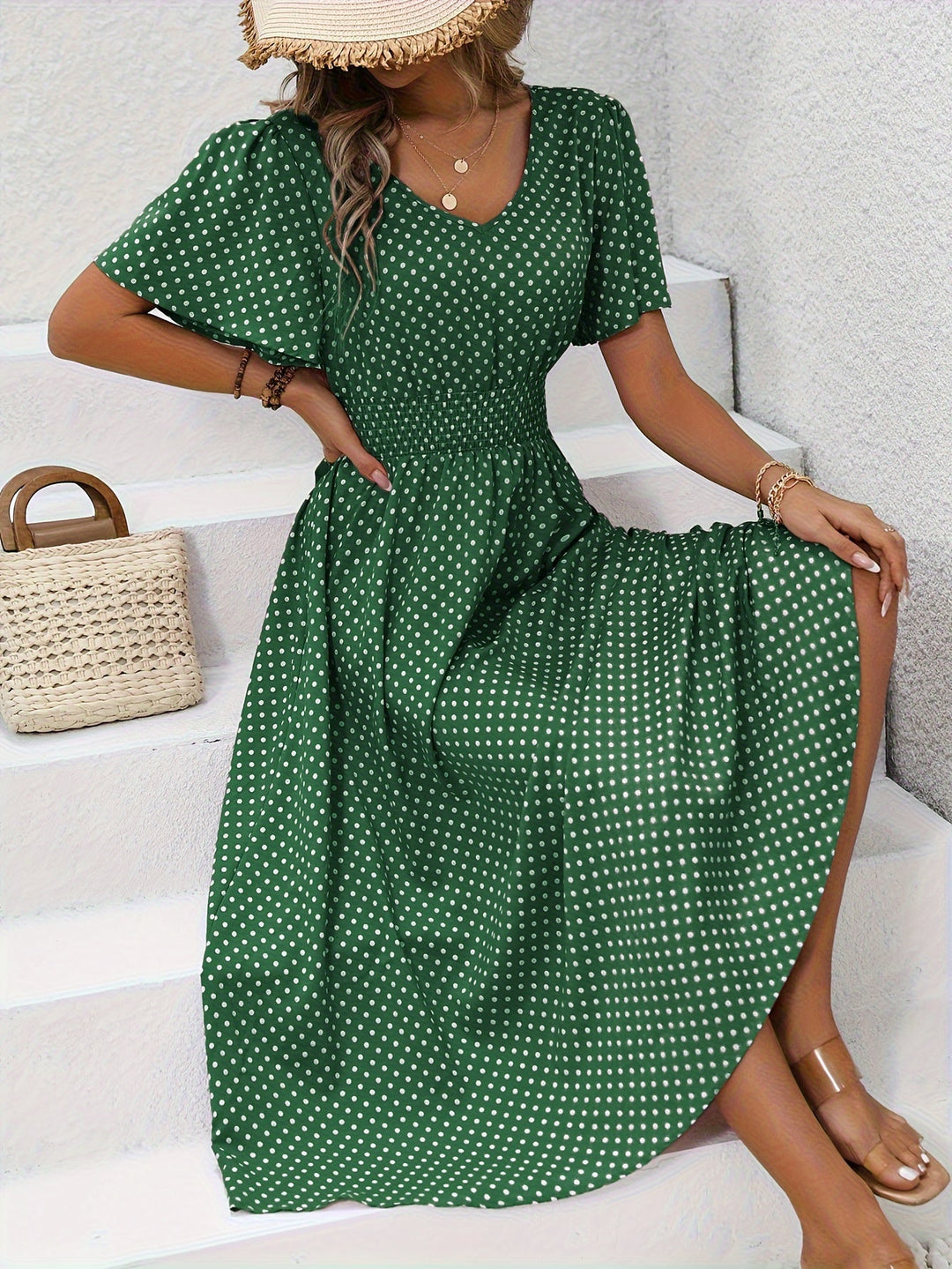 MARAIS | Robe Élégante Pois Élisa