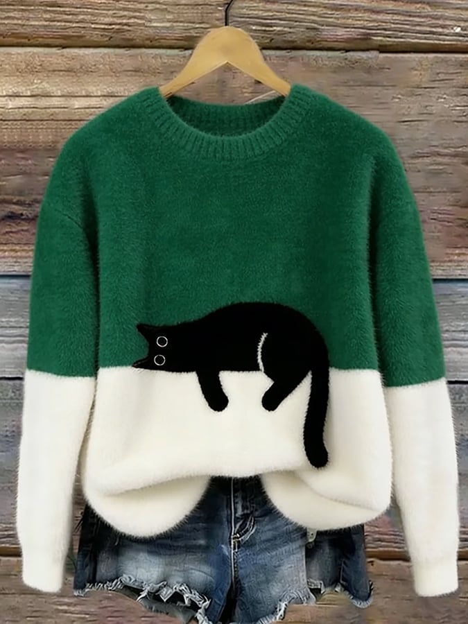 MARAIS | Pull Douillet Chat Endormi Charlotte