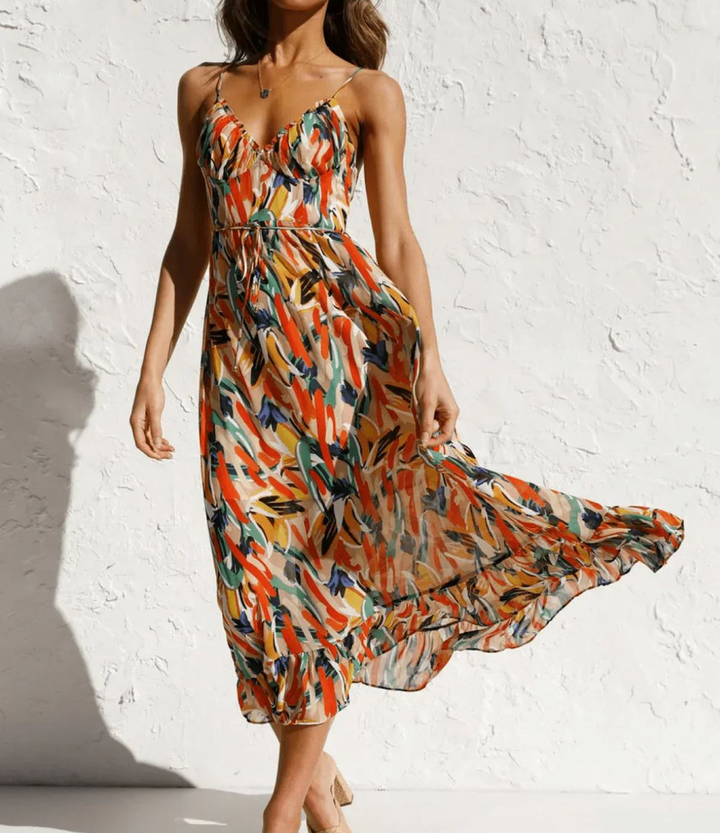 MARAIS | Robe Midi Éclat Coloré