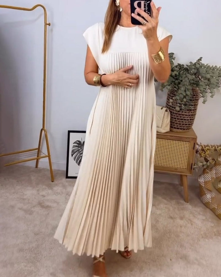 MARAIS | Robe Plissée Sans Manches
