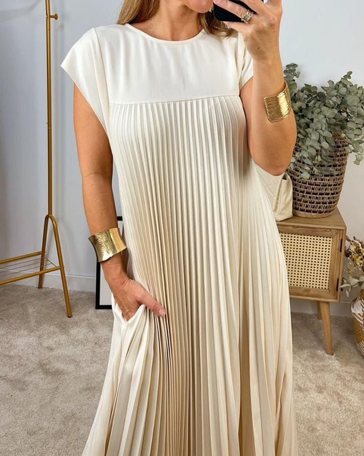 MARAIS | Robe Plissée Sans Manches