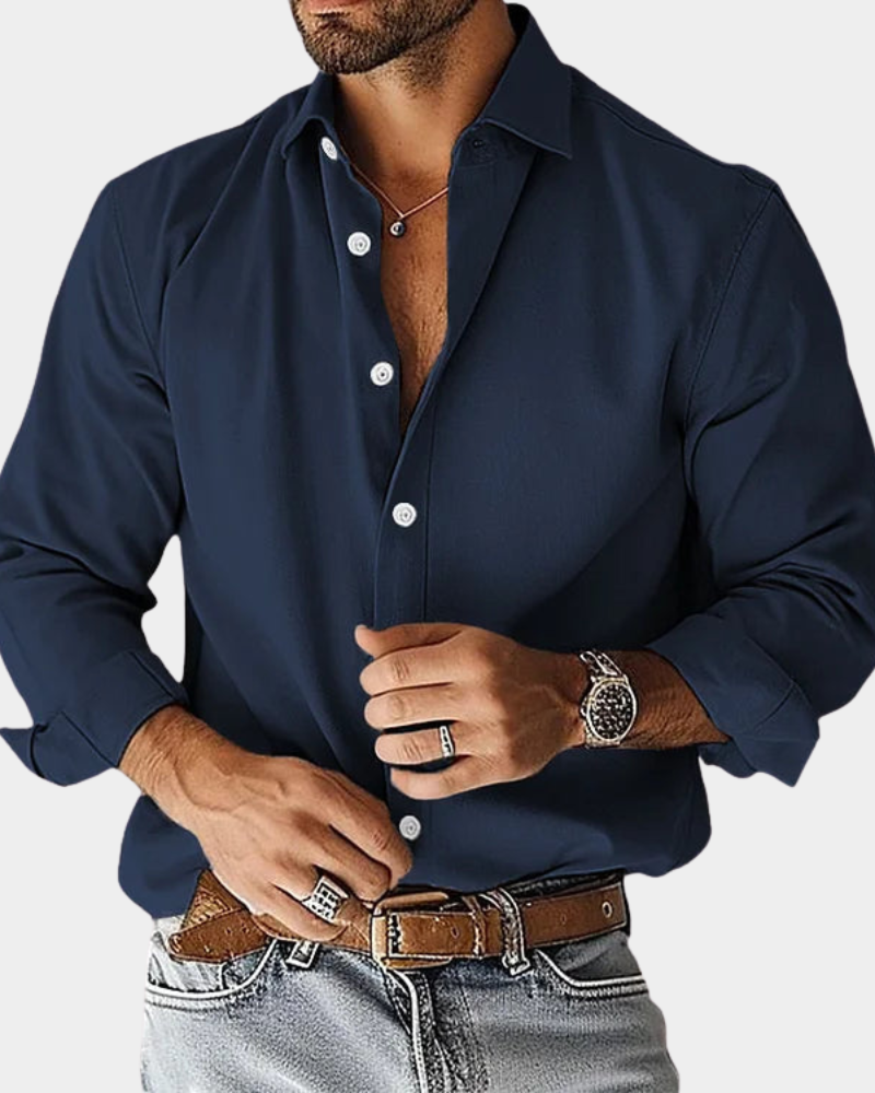 MARAIS | CHEMISE BOUTONNÉE ÉTIREMENT COUPE SLIM POUR HOMME