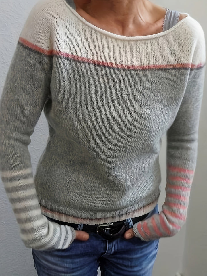 MARAIS | Pull Col Bateau Rayé Aveline