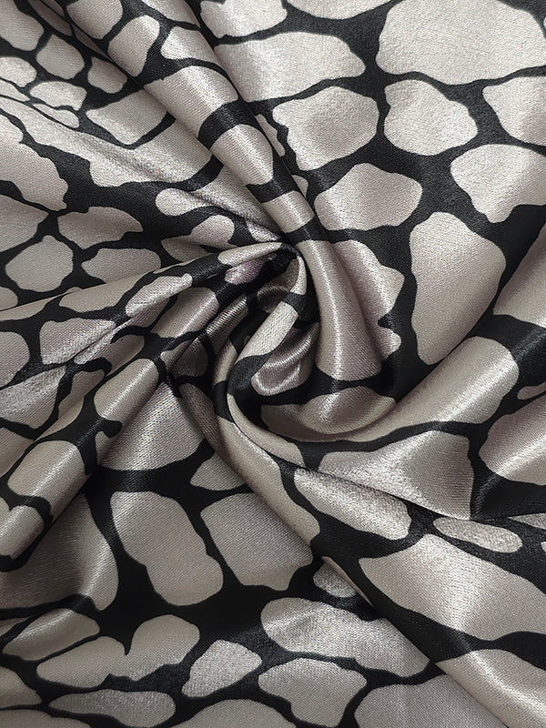 MARAIS | CHEMISIER EFFET SATIN À MOTIF ARTISTIQUE