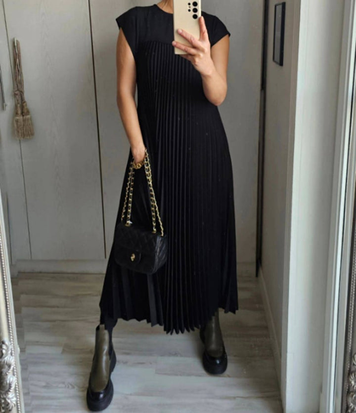 MARAIS | Robe Plissée Sans Manches