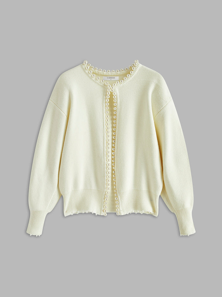 MARAIS | Cardigan Perlé Col Rond Christine