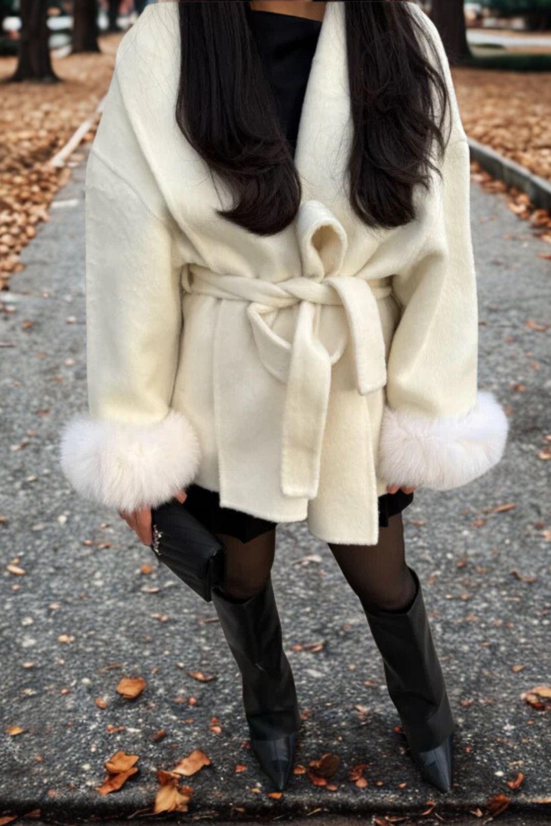 MARAIS | MANTEAU FOURRURE MANCHE