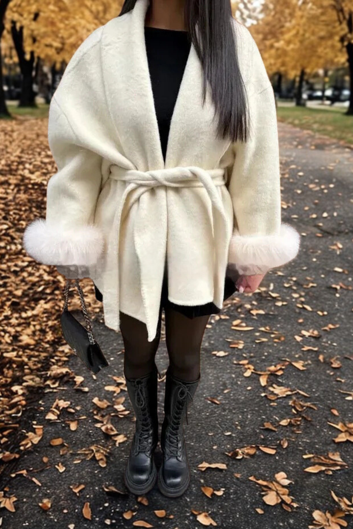 MARAIS | MANTEAU FOURRURE MANCHE