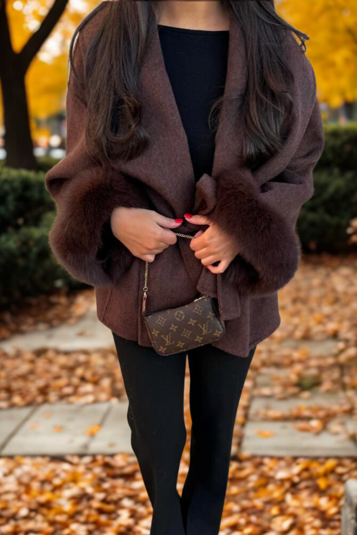 MARAIS | MANTEAU FOURRURE MANCHE