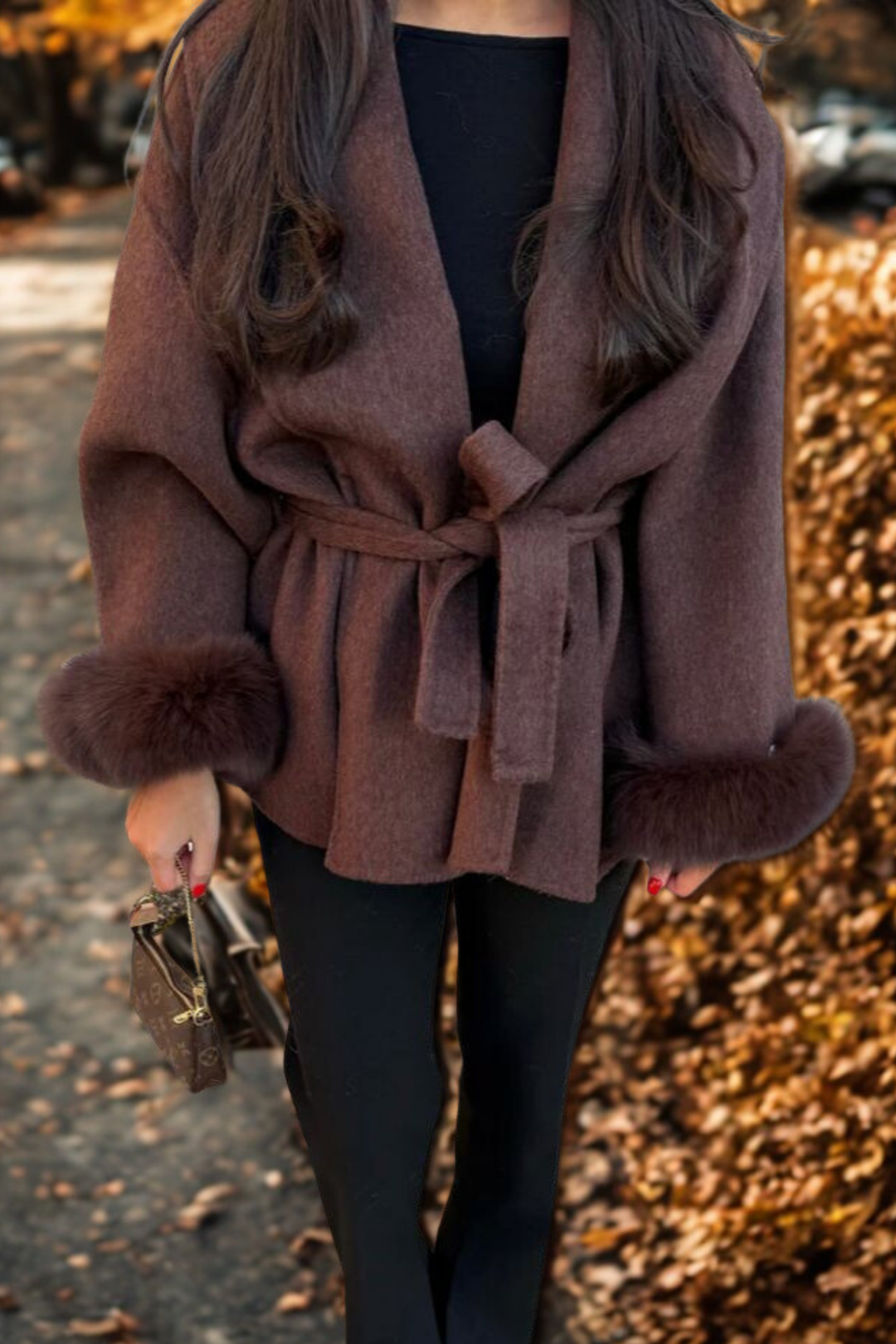 MARAIS | MANTEAU FOURRURE MANCHE