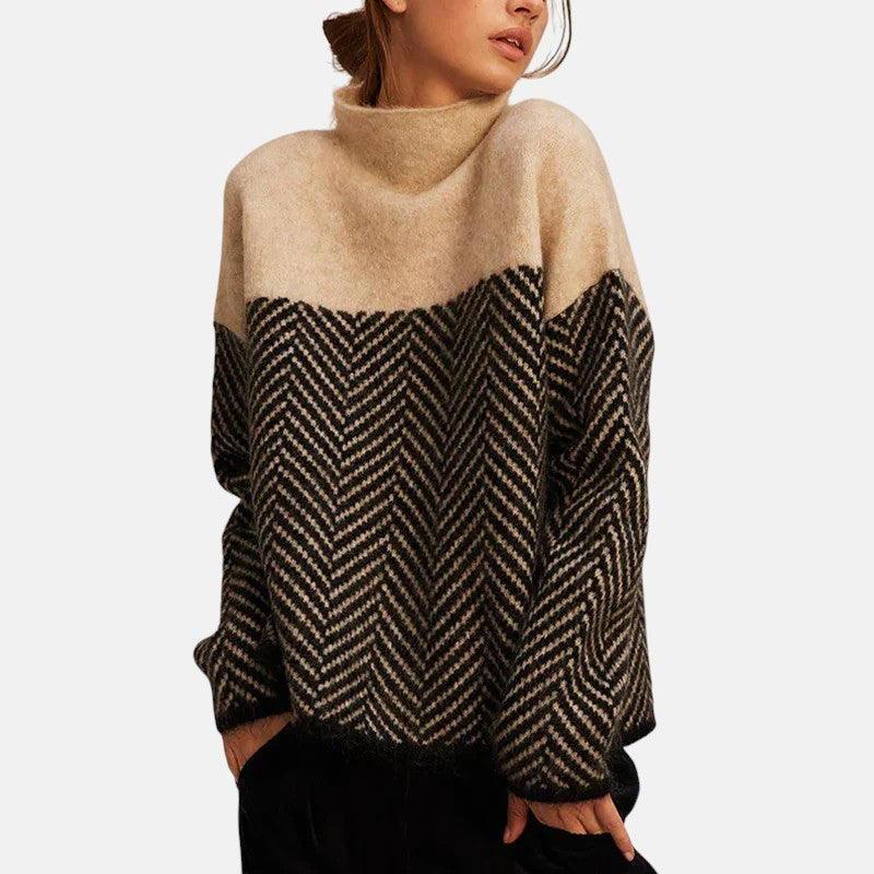 MARAIS | PULL À COL MONTANT EN COTON