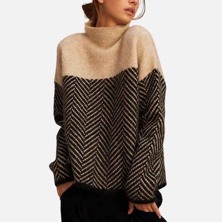 MARAIS | PULL À COL MONTANT EN COTON