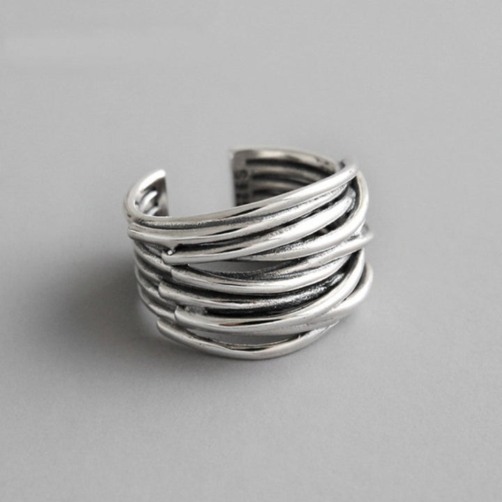MARAIS | BAGUE AJUSTABLE EN ARGENT À COUCHES