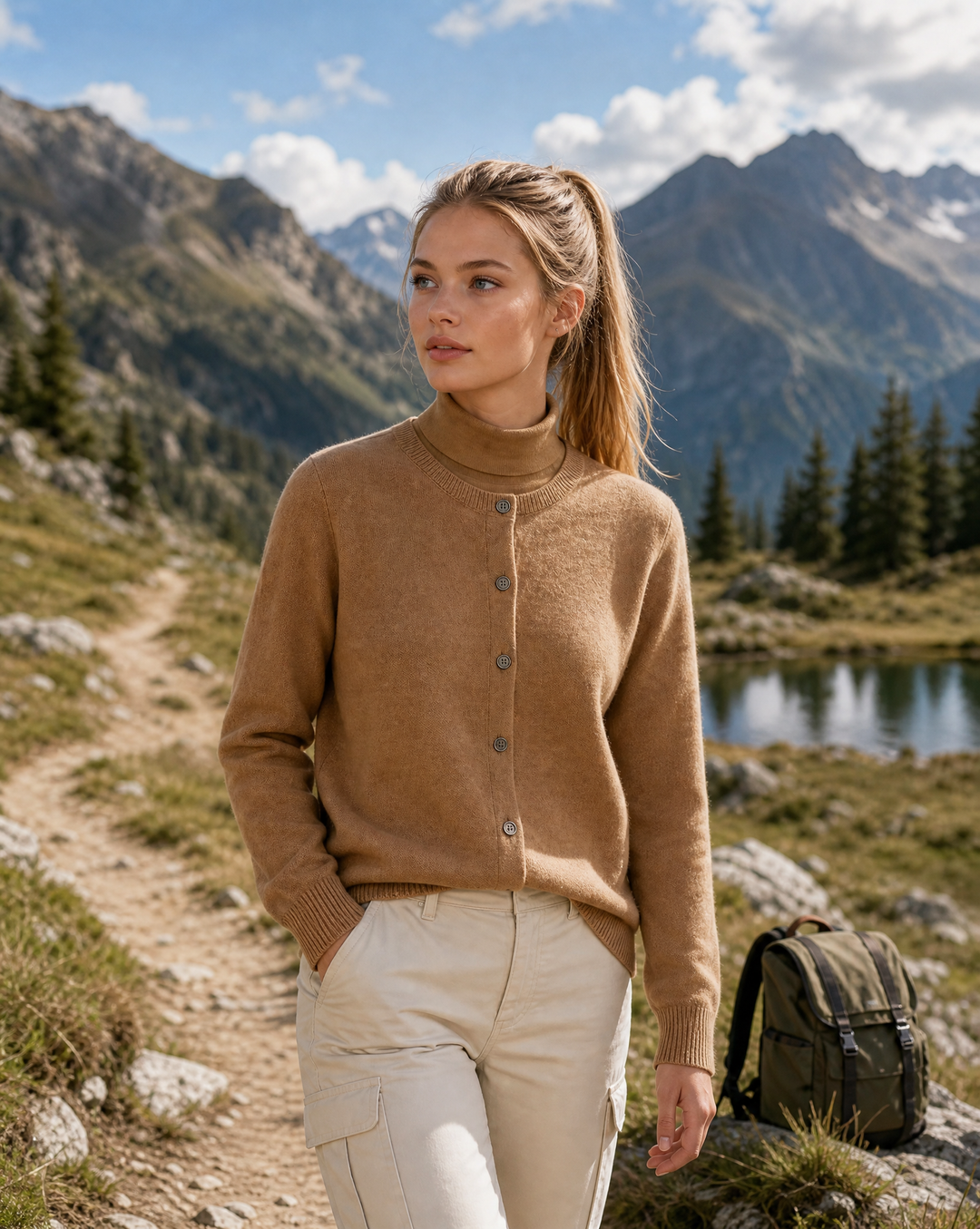 MARAIS | Cardigan Fin Col Montant Léa