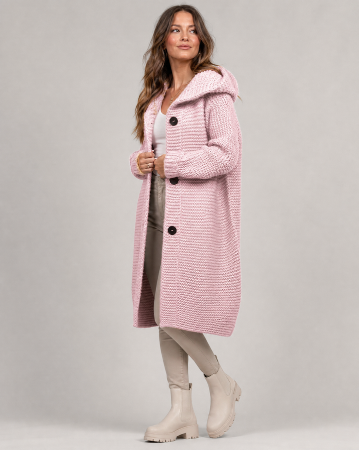MARAIS | Cardigan Long à Capuche Sophie