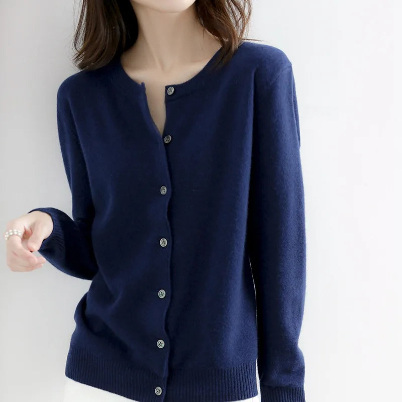 MARAIS | Cardigan Fin Col Montant Léa