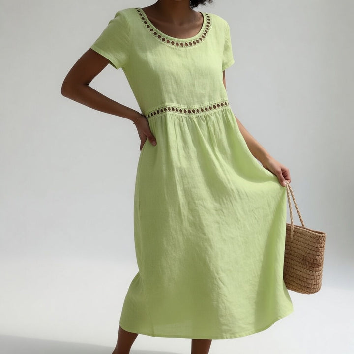 MARAIS | Robe Brodée Fluide Aveline