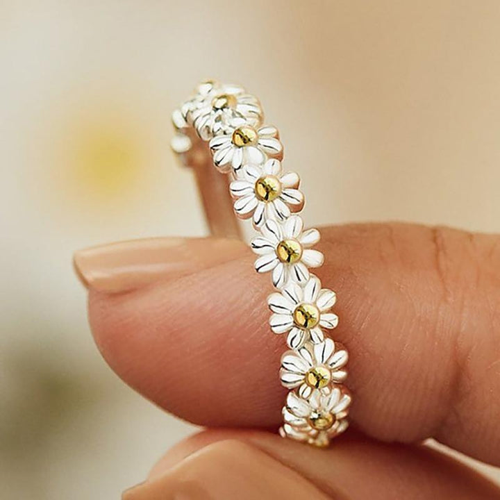 MARAIS | BAGUE RÉGLABLE EN ARGENT AVEC MARGUERITE